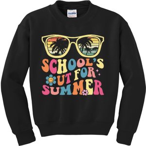 Last Day Of School Retro School's Out For Summer Teacher Kids Sweatshirt