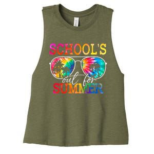 Last Day Of School Schools Out For Summer Women's Racerback Cropped Tank