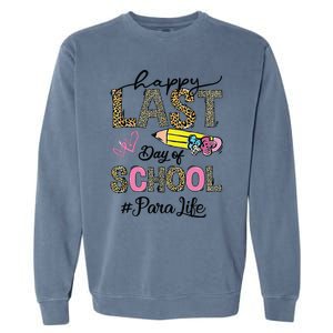 Last Day Of School Teacher Student Graduation Garment-Dyed Sweatshirt