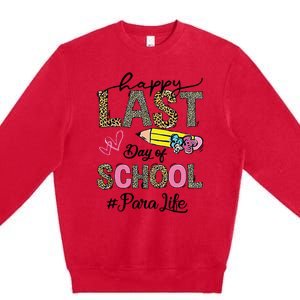 Last Day Of School Teacher Student Graduation Premium Crewneck Sweatshirt