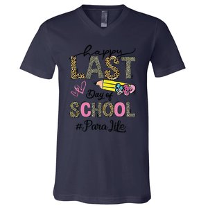 Last Day Of School Teacher Student Graduation V-Neck T-Shirt