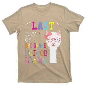 Last Day Of 3rd Grade No Probllama School Llama Alpaca T-Shirt