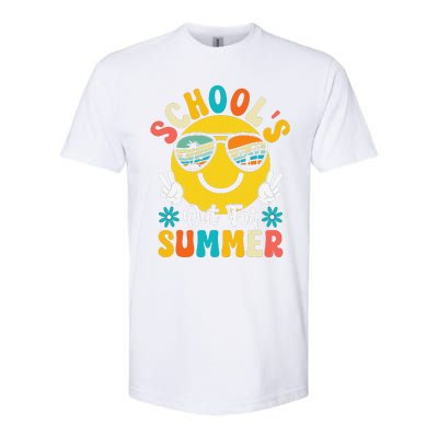 Last Day Of School Graduation Groovy Schools Out For Summer Softstyle® CVC T-Shirt