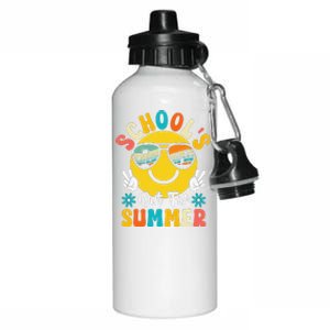 Last Day Of School Graduation Groovy Schools Out For Summer Aluminum Water Bottle