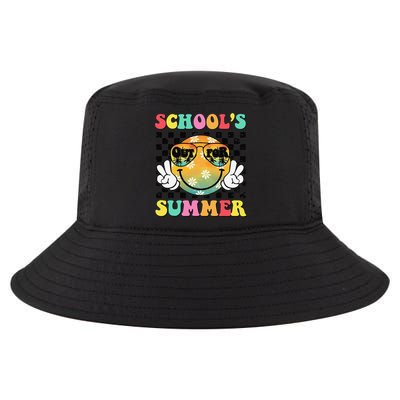 Last Day Of School Smile Teacher Schools Out For Summer Cool Comfort Performance Bucket Hat