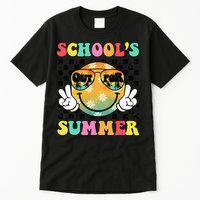 Last Day Of School Smile Teacher Schools Out For Summer Tall T-Shirt