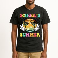 Last Day Of School Smile Teacher Schools Out For Summer Tall T-Shirt