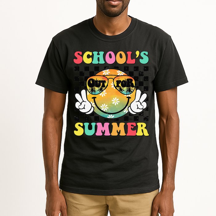 Last Day Of School Smile Teacher Schools Out For Summer Tall T-Shirt