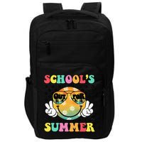 Last Day Of School Smile Teacher Schools Out For Summer Impact Tech Backpack