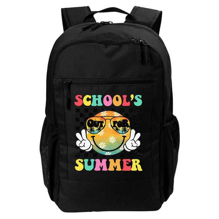 Last Day Of School Smile Teacher Schools Out For Summer Backpack