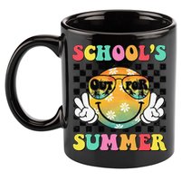 Last Day Of School Smile Teacher Schools Out For Summer 11oz C Handle Ceramic Mug