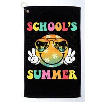 Last Day Of School Smile Teacher Schools Out For Summer Golf Towel