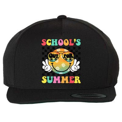 Last Day Of School Smile Teacher Schools Out For Summer Wool Snapback Cap