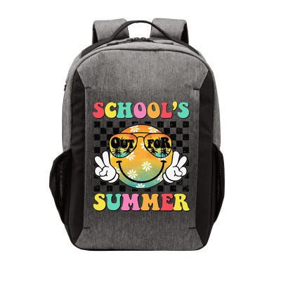 Last Day Of School Smile Teacher Schools Out For Summer Vector Backpack