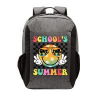Last Day Of School Smile Teacher Schools Out For Summer Vector Backpack