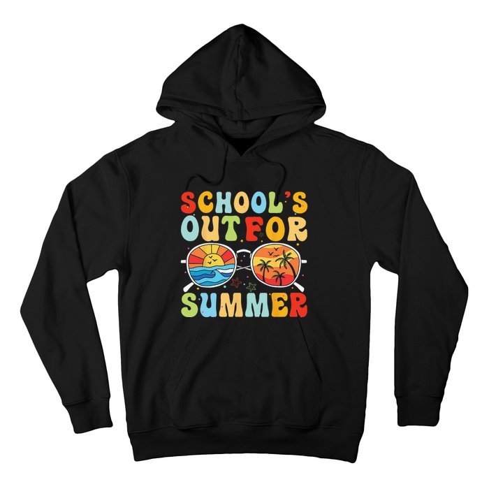 Last Day Of School Retro Schools Out For Summer Teacher Hoodie