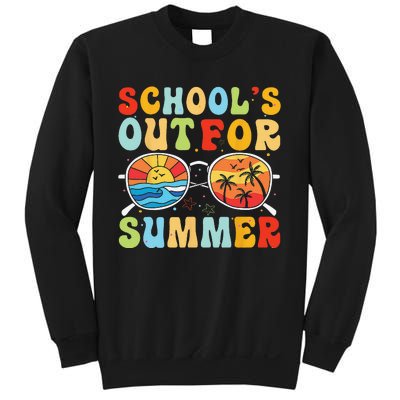 Last Day Of School Retro Schools Out For Summer Teacher Sweatshirt