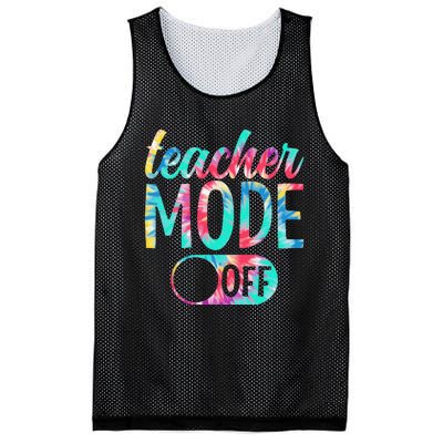 Last Day of School teacher mode off Teacher Mesh Reversible Basketball Jersey Tank