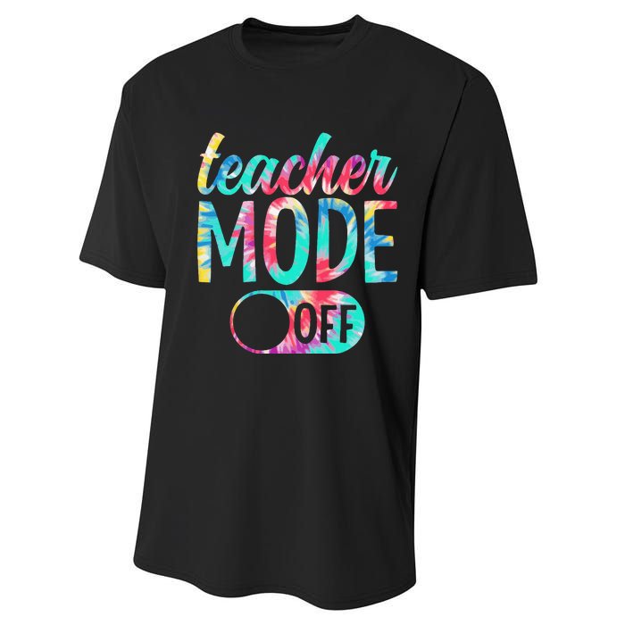 Last Day of School teacher mode off Teacher Performance Sprint T-Shirt