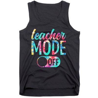 Last Day of School teacher mode off Teacher Tank Top