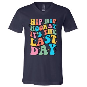 Last Day Of School Hello Summer Teacher Gift V-Neck T-Shirt