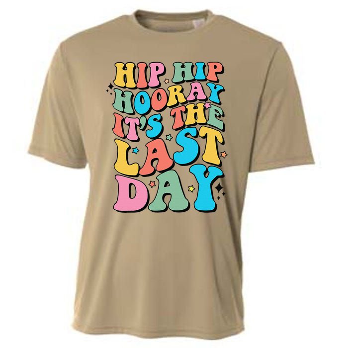 Last Day Of School Hello Summer Teacher Gift Cooling Performance Crew T-Shirt