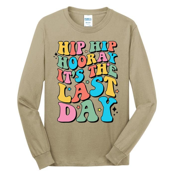 Last Day Of School Hello Summer Teacher Gift Tall Long Sleeve T-Shirt