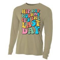 Last Day Of School Hello Summer Teacher Gift Cooling Performance Long Sleeve Crew