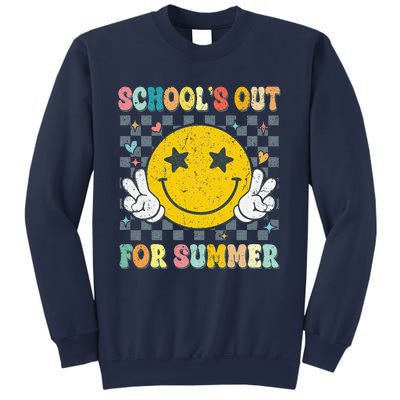 Last Day Of School Retro Schools Out For Summer Teacher Sweatshirt