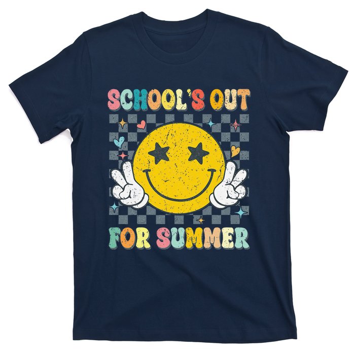 Last Day Of School Retro Schools Out For Summer Teacher T-Shirt