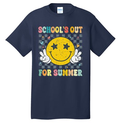 Last Day Of School Retro Schools Out For Summer Teacher Tall T-Shirt