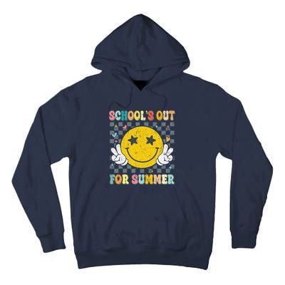 Last Day Of School Retro Schools Out For Summer Teacher Tall Hoodie