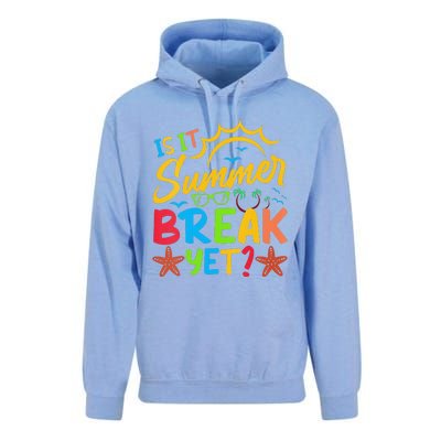 Last Day Of School Is It Summer Break Yet Teacher Off Duty Unisex Surf Hoodie