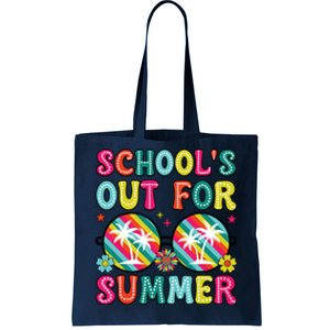 Last Day Of School Retro Schools Out For Summer Teacher Tote Bag