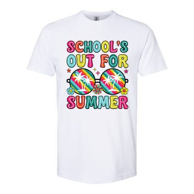 Last Day Of School Retro Schools Out For Summer Teacher Softstyle® CVC T-Shirt