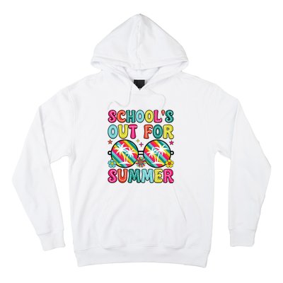 Last Day Of School Retro Schools Out For Summer Teacher Hoodie