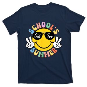 Last Day Of School Graduation Groovy Schools Out For Summer T-Shirt