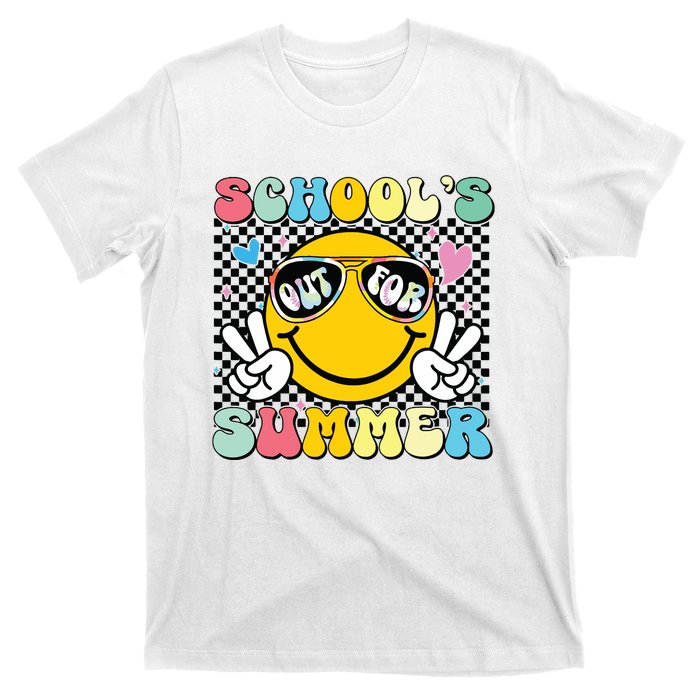 Last Day Of School Retro Schools Out For Summer Teacher T-Shirt