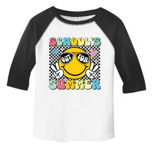 Last Day Of School Retro Schools Out For Summer Teacher Toddler Fine Jersey T-Shirt