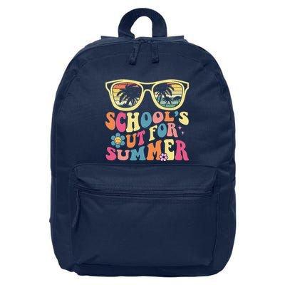 Last Day Of School Retro Teacher SchoolS Out For Summer 16 in Basic Backpack