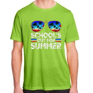 Last Day Of School Schools Out For Summer Teacher Boy Adult ChromaSoft Performance T-Shirt