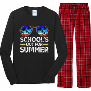 Last Day Of School Schools Out For Summer Teacher Boy Long Sleeve Pajama Set