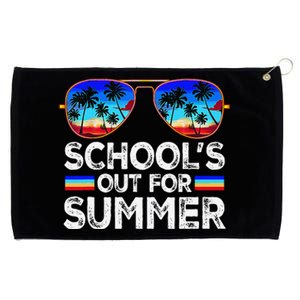 Last Day Of School Schools Out For Summer Teacher Boy Grommeted Golf Towel