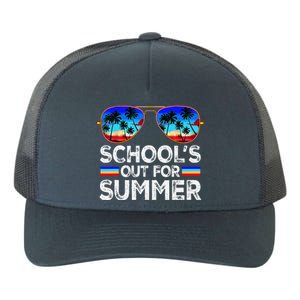 Last Day Of School Schools Out For Summer Teacher Boy Yupoong Adult 5-Panel Trucker Hat