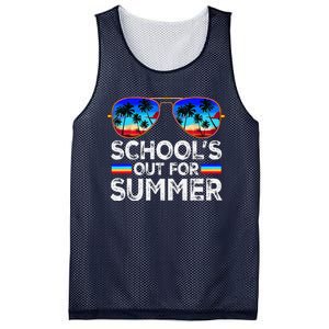 Last Day Of School Schools Out For Summer Teacher Boy Mesh Reversible Basketball Jersey Tank