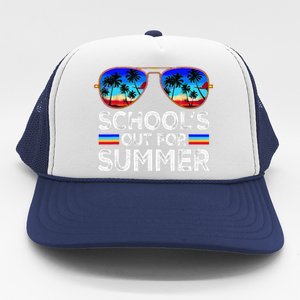 Last Day Of School Schools Out For Summer Teacher Boy Trucker Hat