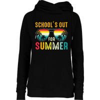 Last Day Of School Retro Schools Out For Summer Teacher Boy Womens Funnel Neck Pullover Hood