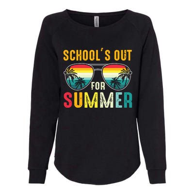 Last Day Of School Retro Schools Out For Summer Teacher Boy Womens California Wash Sweatshirt