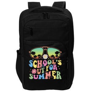 Last Day Of School Graduation Groovy Schools Out For Summer Impact Tech Backpack