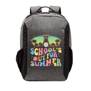 Last Day Of School Graduation Groovy Schools Out For Summer Vector Backpack